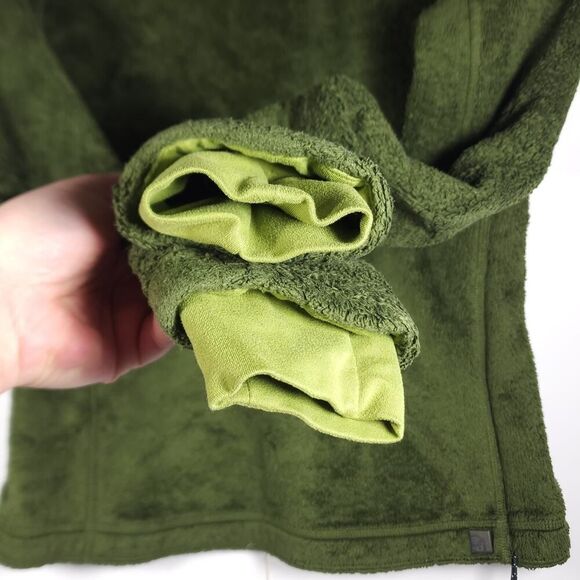 Mountain Hardwear Women's Sz Small Green Turtleneck Fleece Sweater Pullover - Picture 6 of 11